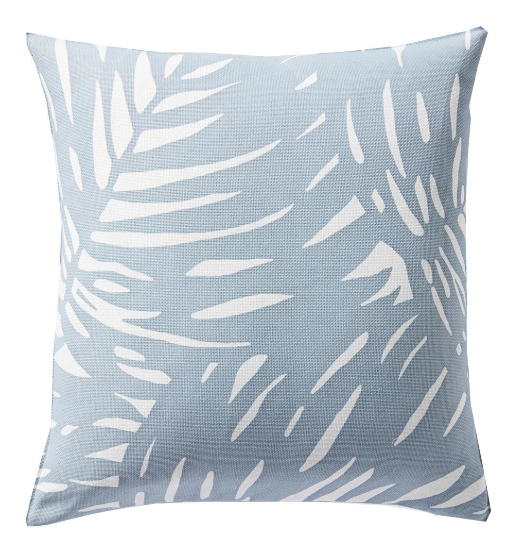 Palm Coastal Blue Outdoor/indoor Pillow Cover - Etsy | Etsy (US)