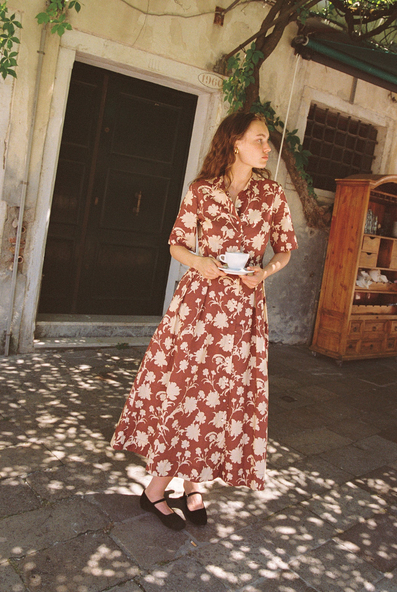 Aster Dress Port Shadow | TROVATA