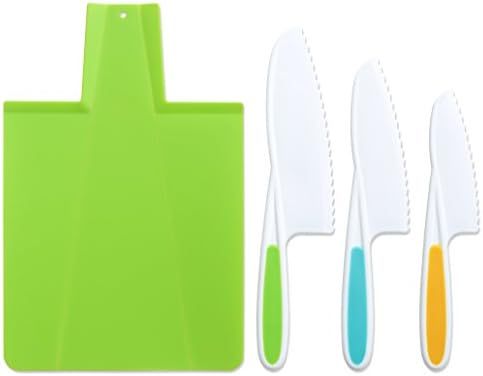 Tovla & Co. Kids Kitchen Knife and Foldable Cutting Board Set: Children's Cooking Knives in 3 Siz... | Amazon (US)