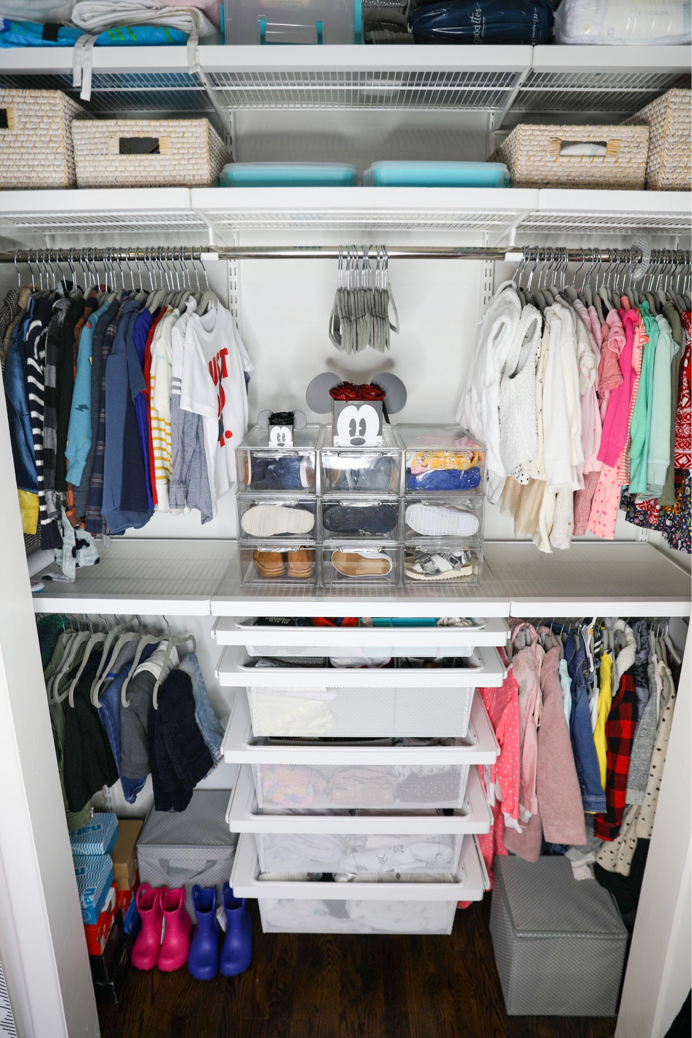 This is how I fit all the clothes & shoes for two kids in one closet! If you want to see further details I can make a blog post on it!

#LTKbaby #LTKhome #LTKfamily