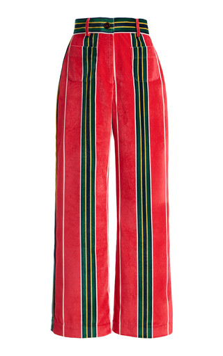 Pippi Striped Cotton Velvet Pants | Moda Operandi (Global)
