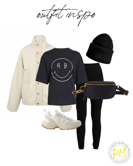 Easy leggings, outfit, idea, casual leggings, outfit, activewear, graphic, tee outfit, idea with beanie 

#LTKunder50 #LTKsalealert #LTKstyletip