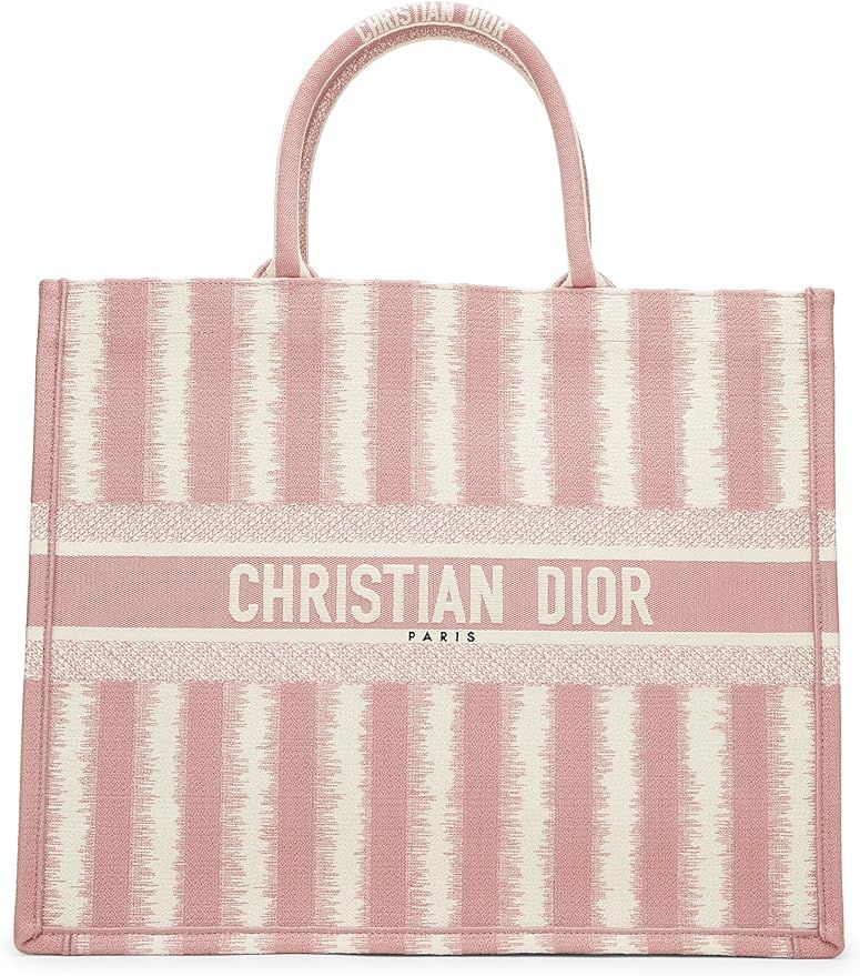 Amazon.com: Dior, Pre-Loved Pink Striped Canvas Book Tote Large, Multi : Luxury Stores | Amazon (US)