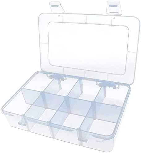Xiaoyztan Hard Plastic 8-Grid Case with Removable Dividers for Candies Snacks Electronics Jewelry... | Amazon (US)
