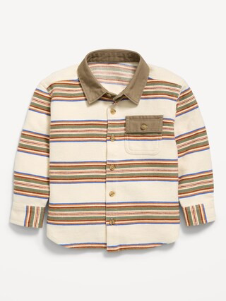 Long-Sleeve Utility Pocket Shirt for Toddler Boys | Old Navy (US)