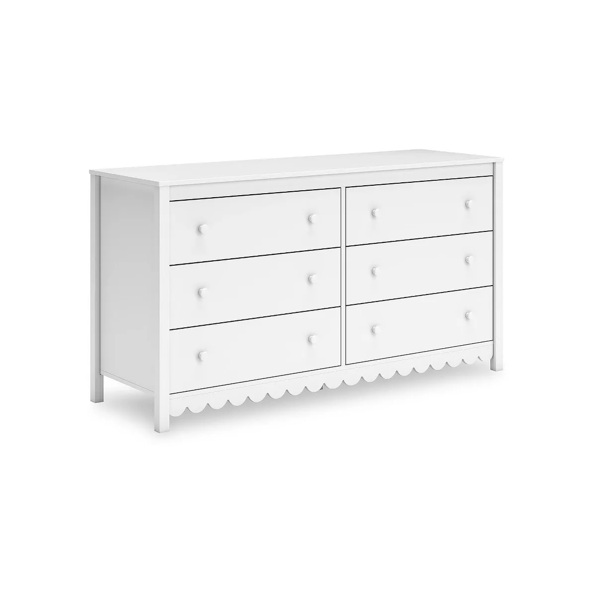 Signature Design by Ashley Hallityn 6 Drawer Dresser, White | Target