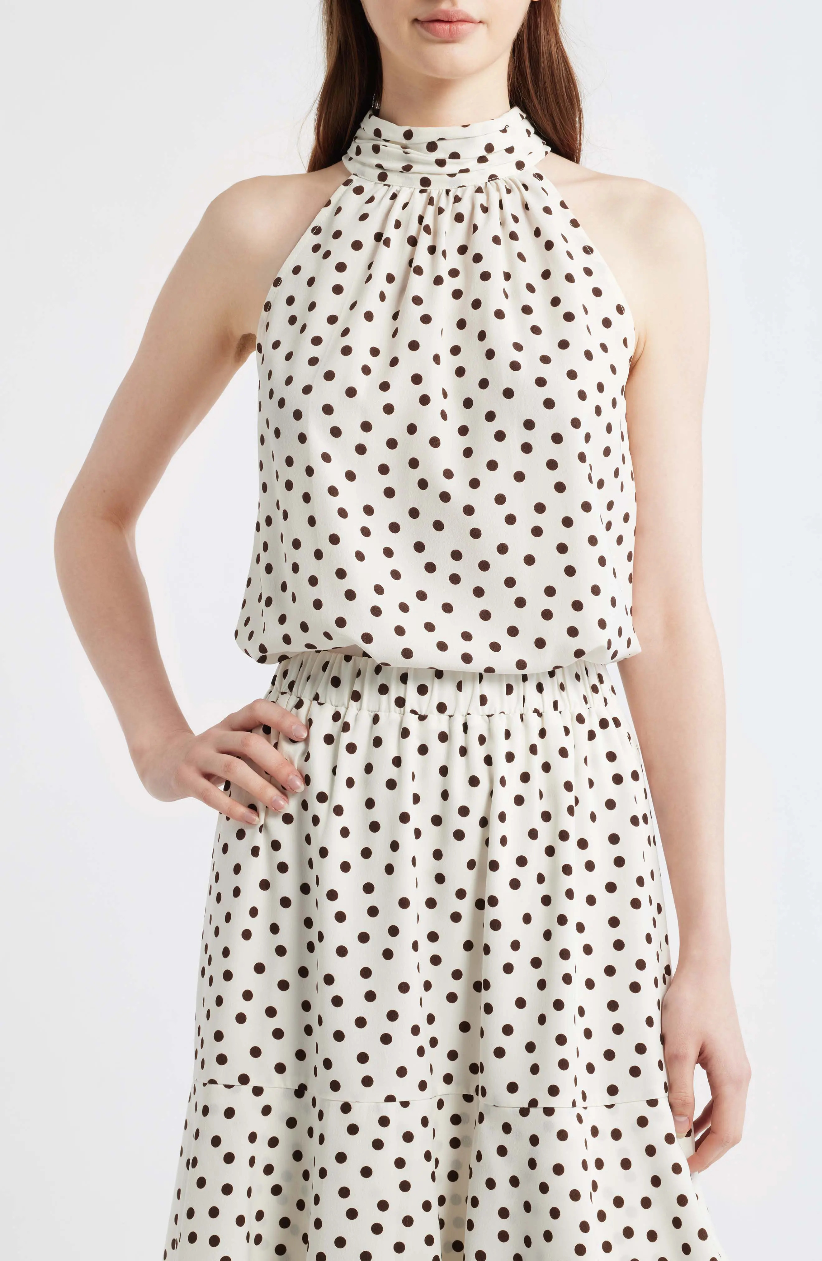Anne Klein Shirred Neck Sleeveless Top (Women) | Nordstromrack | Nordstrom Rack