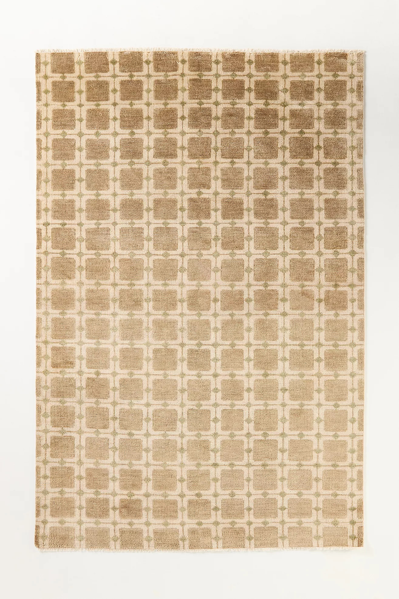 Hand-Knotted Geometric Wool Rug | Anthropologie (US)