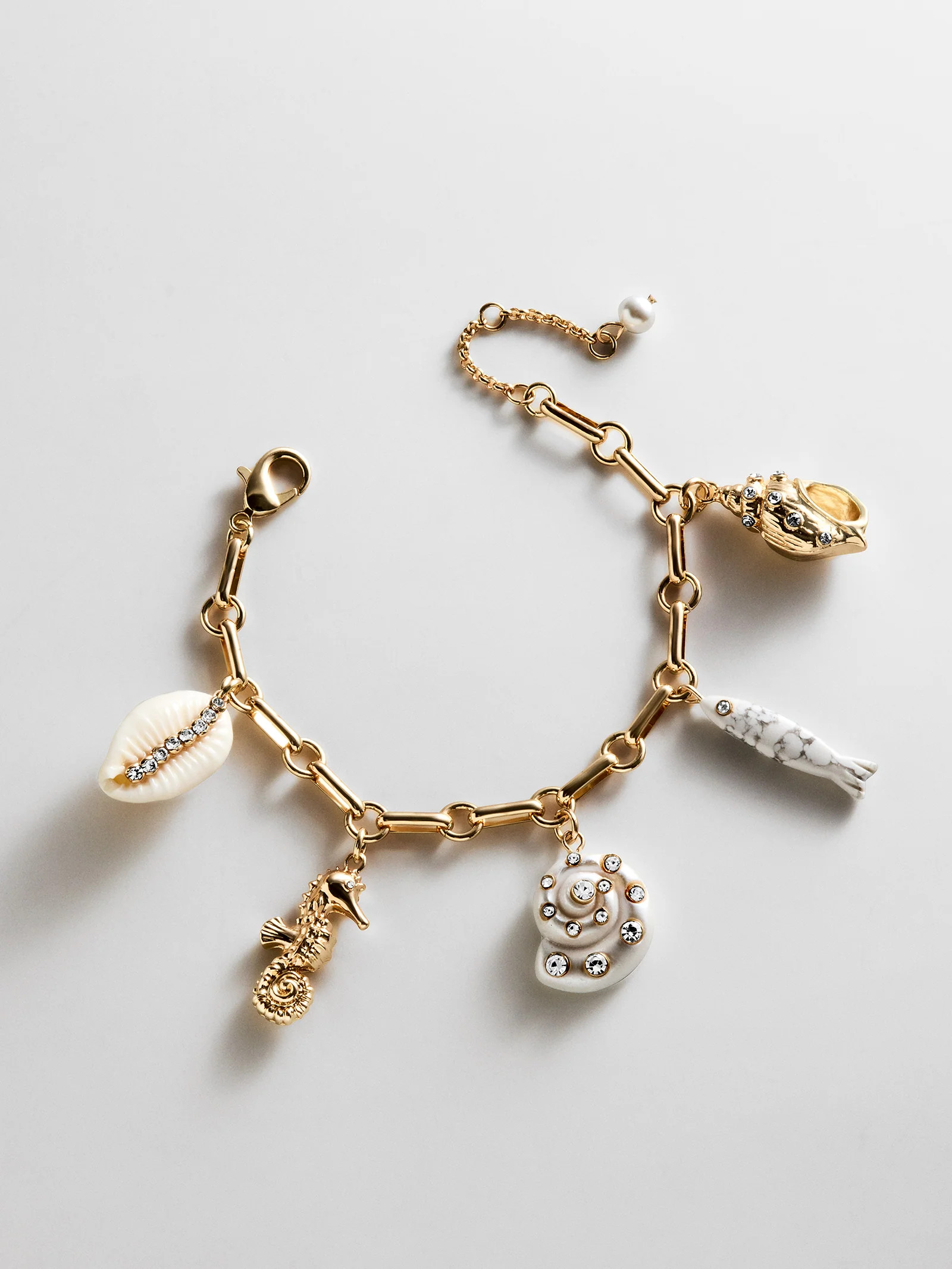 Salt Air Charm Bracelet - Gold | BaubleBar