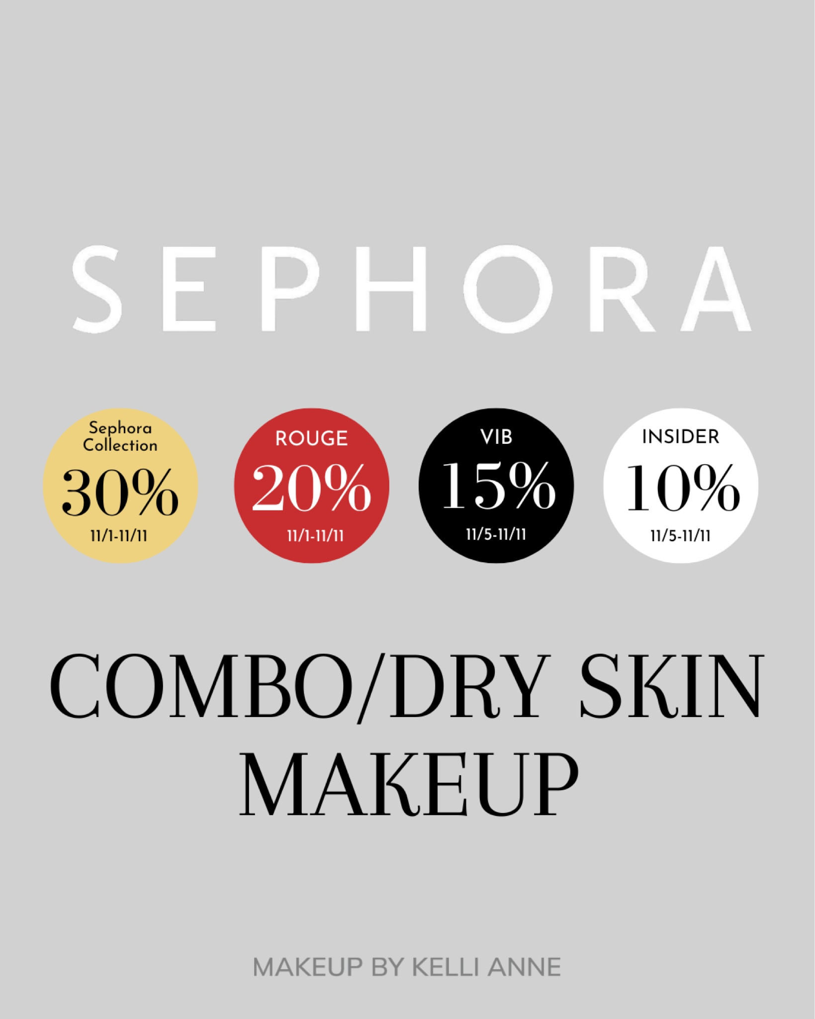 Combo-Dry Skin - Sephora Savings Event