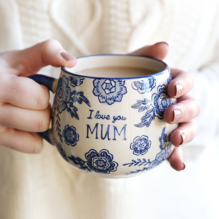 Sass & Belle Blue Willow 'Mum' Mug | Lisa Angel