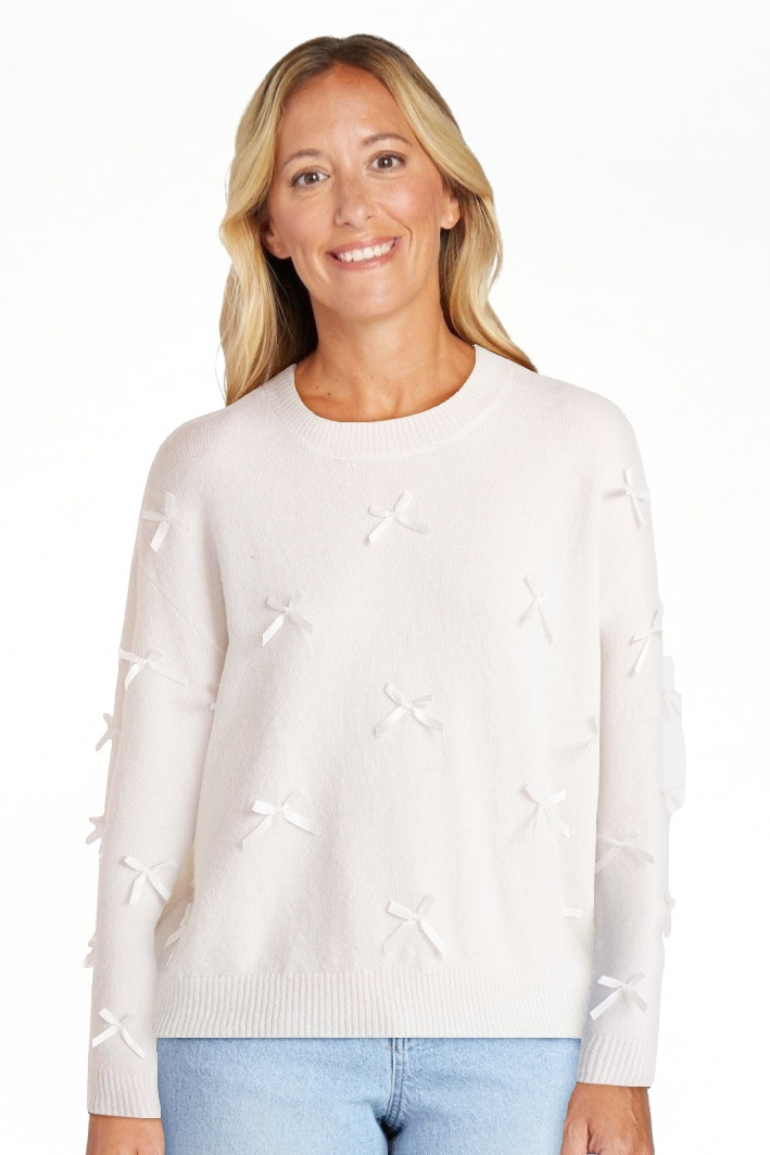 No Boundaries Bow Sweater, Lightweight, Women's | Walmart (US)