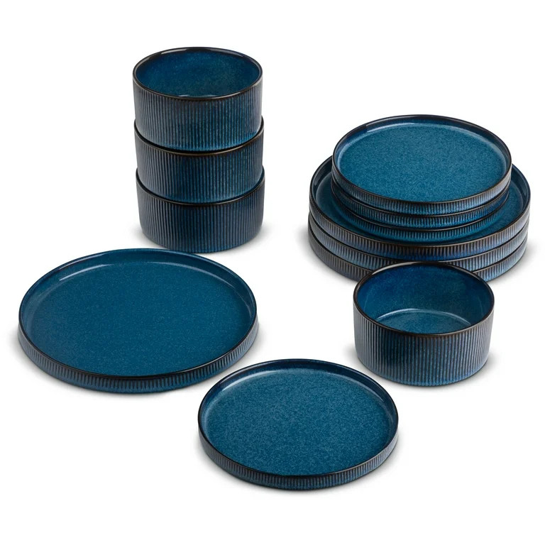 Yellowstone 12-Piece Ceramic Dinnerware Set, John Collection | Walmart (US)