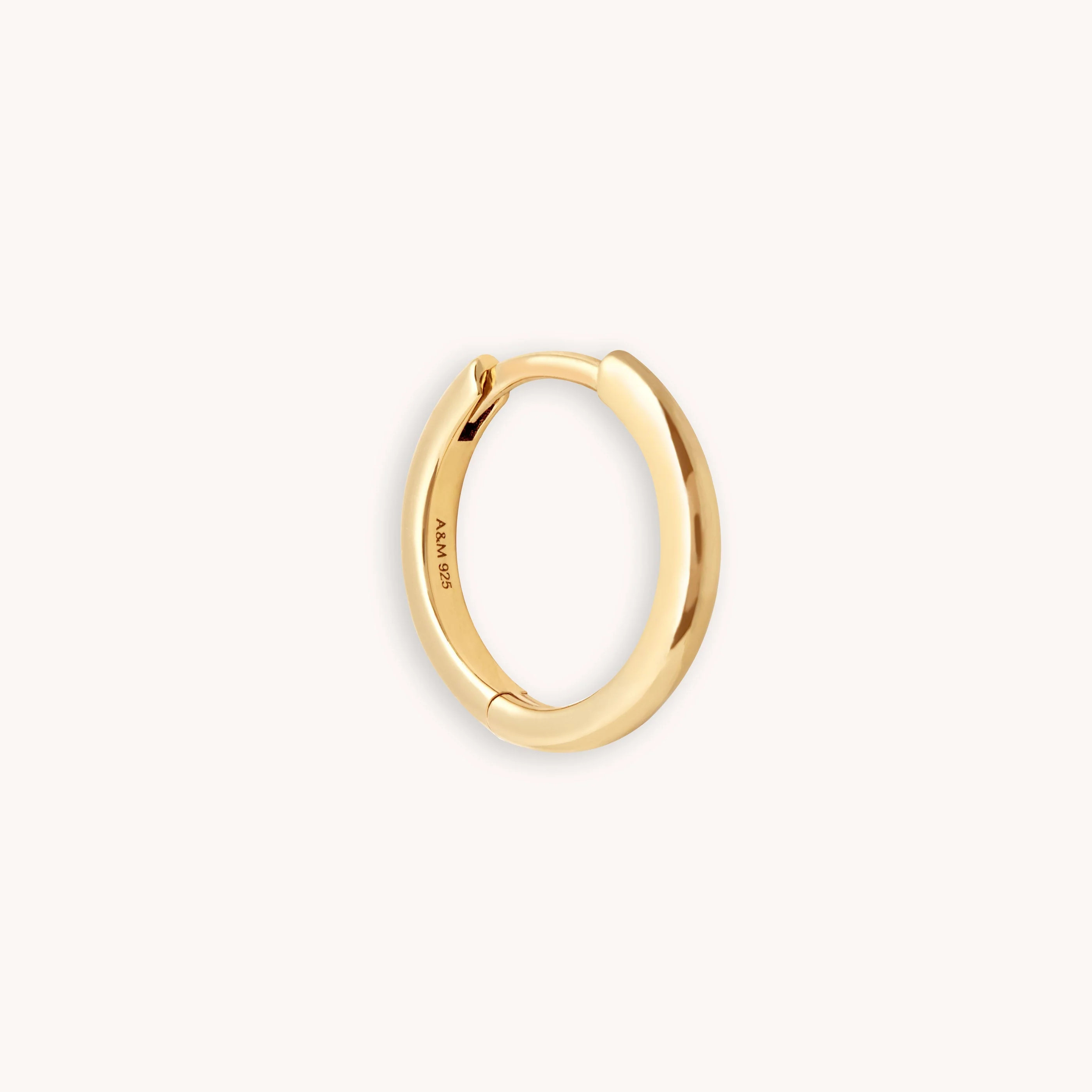 Essential 11.5mm Hoop in Gold | Astrid & Miyu UK