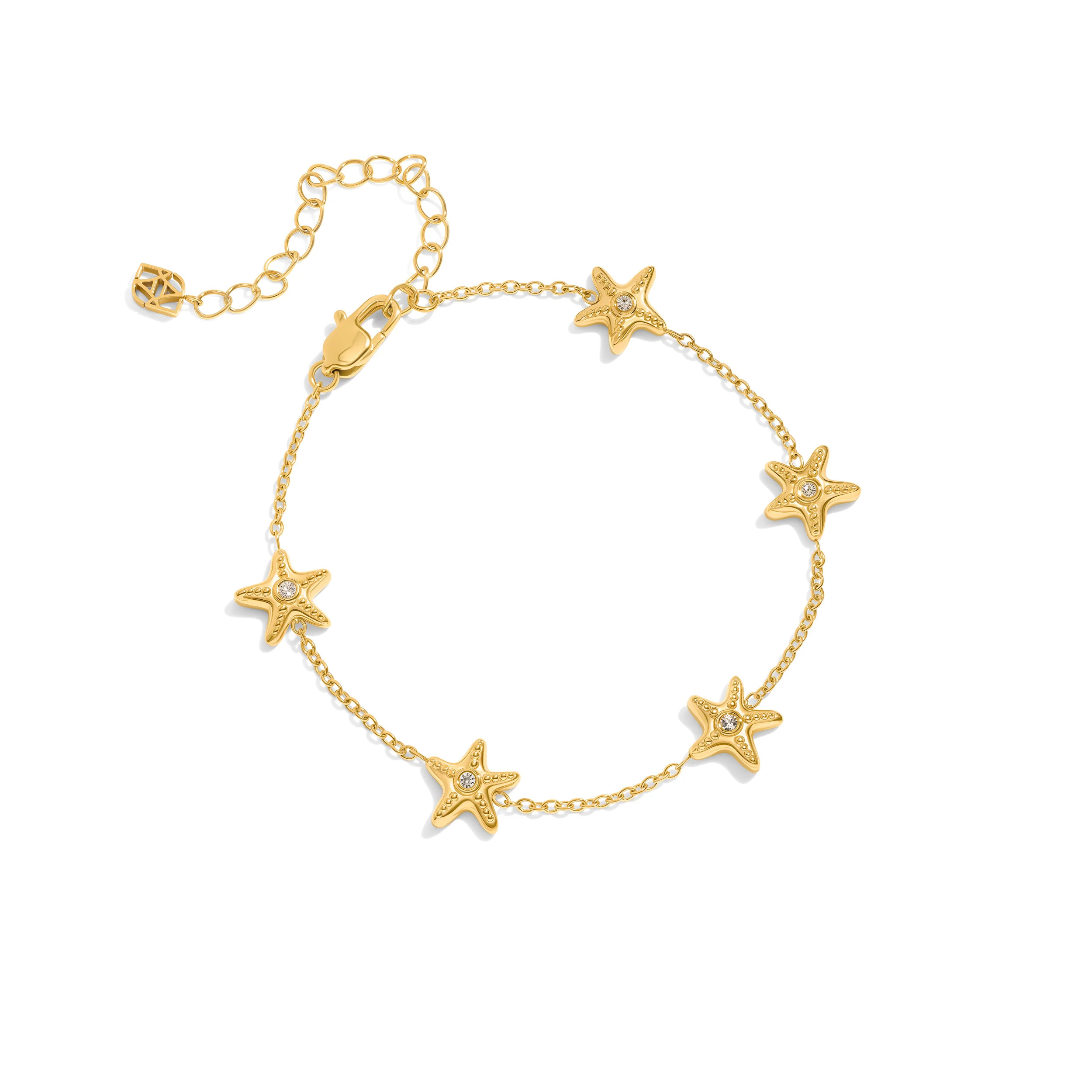 Multi Starfish Bracelet (Gold) | Abbott Lyon