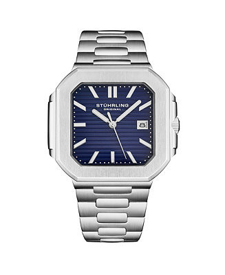 Men s Quartz Modulus 4064 Watch Brushed Steel Integrated Bracelet 43 mm Square Case | Macy's