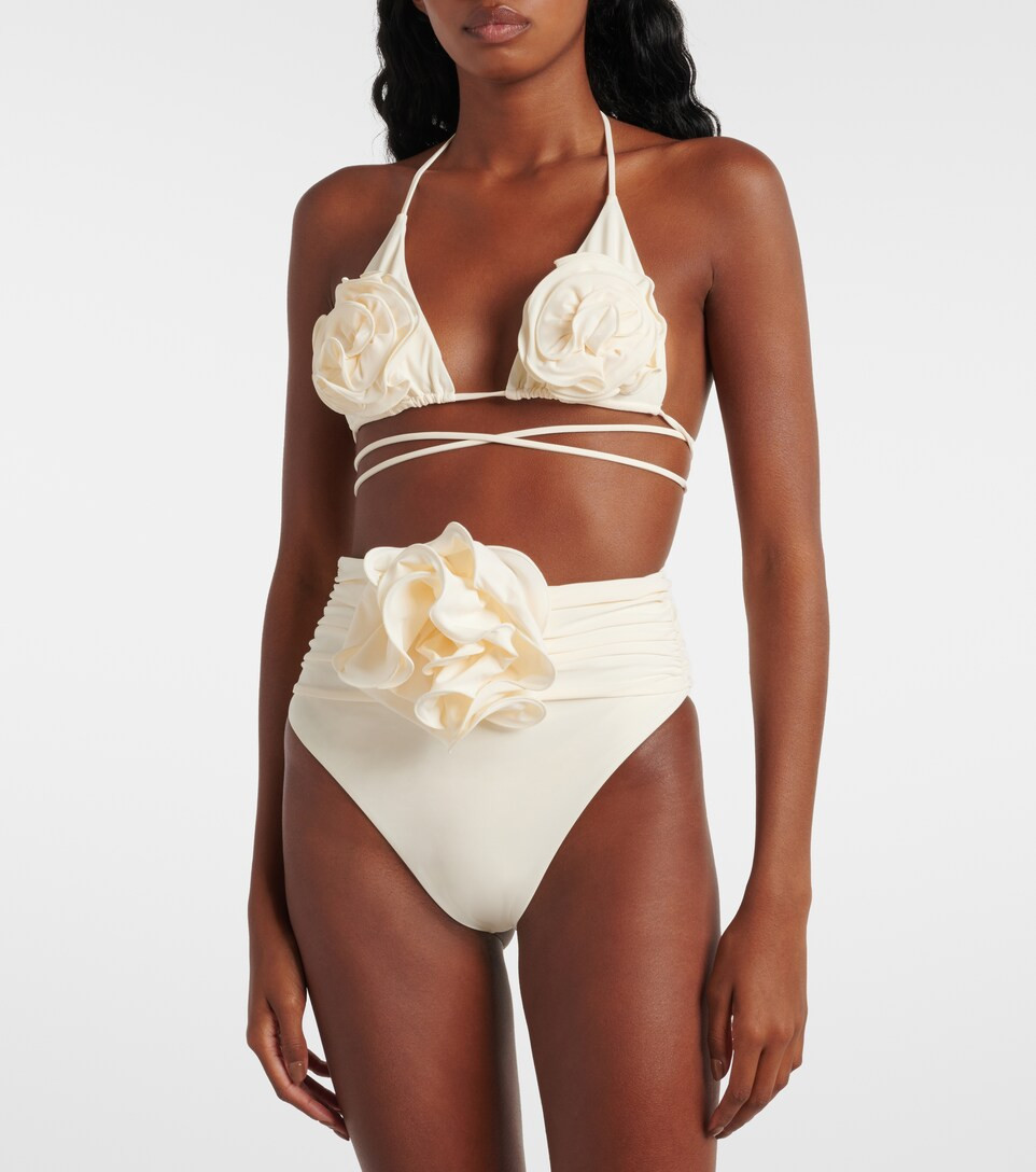 Appliquéd high-rise bikini bottoms | Mytheresa (DACH)