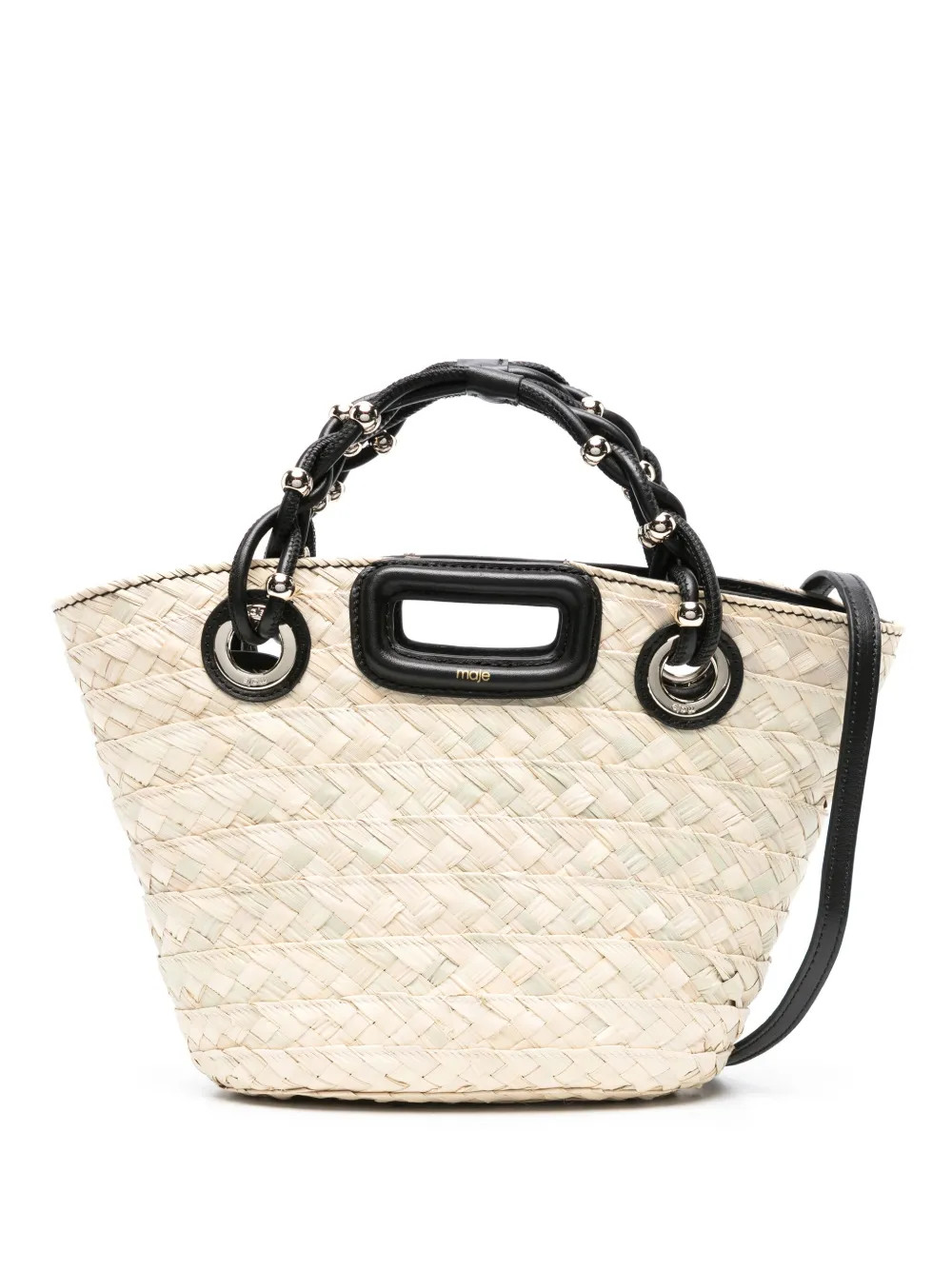 Maje Mini Basket Tote Bag - Farfetch | Farfetch Global