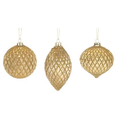 Ornament (Set Of 6) 4.5"H, 4.5"H, 6"H Glass | Wayfair North America