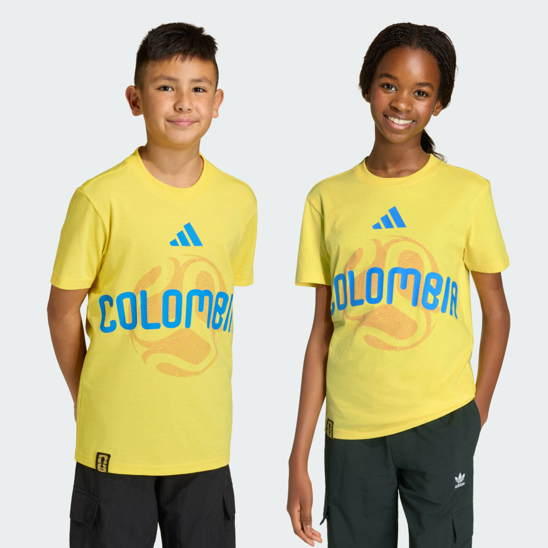 adidas FIFA World Cup 26™ Colombia T-Shirt Impact Yellow S Kids - Soccer Short Sleeve Shirts | adidas (US)