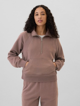 Relaxed Fleece Half-Zip Sweatshirt | Gap Factory