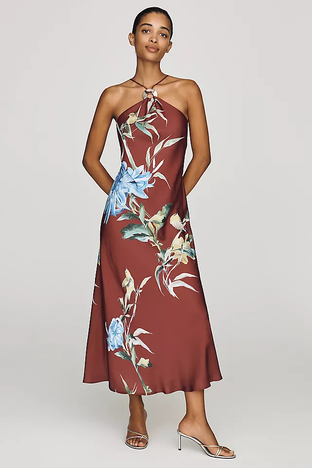 Veda Halter Slip Midi Dress | Anthropologie (US)