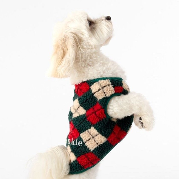 SHERPA PLAID DOG VEST

Soft and made for everyday comfort. Whether your four-legged companion is curled up on the couch or joining you for a morning stroll, this sherpa pet vest keeps them cozy in style. Made from ultra-soft patterned sherpa with contrast trim and pearlized snap closures,

#LTKSeasonal #LTKmomlife #LTKActive