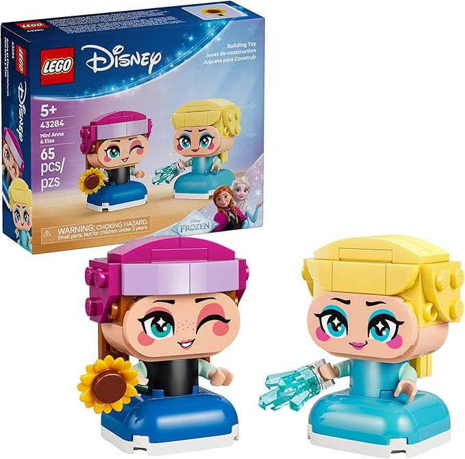 LEGO Disney Frozen Mini Anna & Elsa Toys - Building Set for Girls & Boys, Ages 5+ - Frozen Toys f... | Amazon (US)