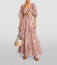 Cotton Striped Flaminia Ikat Maxi Skirt | Harrods