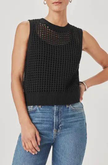 Camellia Open Knit Sleeveless Sweater | Nordstrom