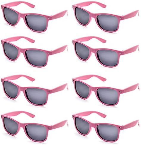 Neon Colors Party Favor Supplies Unisex Sunglasses Pack of 8 (Hot Pink) : Clothing, Shoes & Jewel... | Amazon (US)
