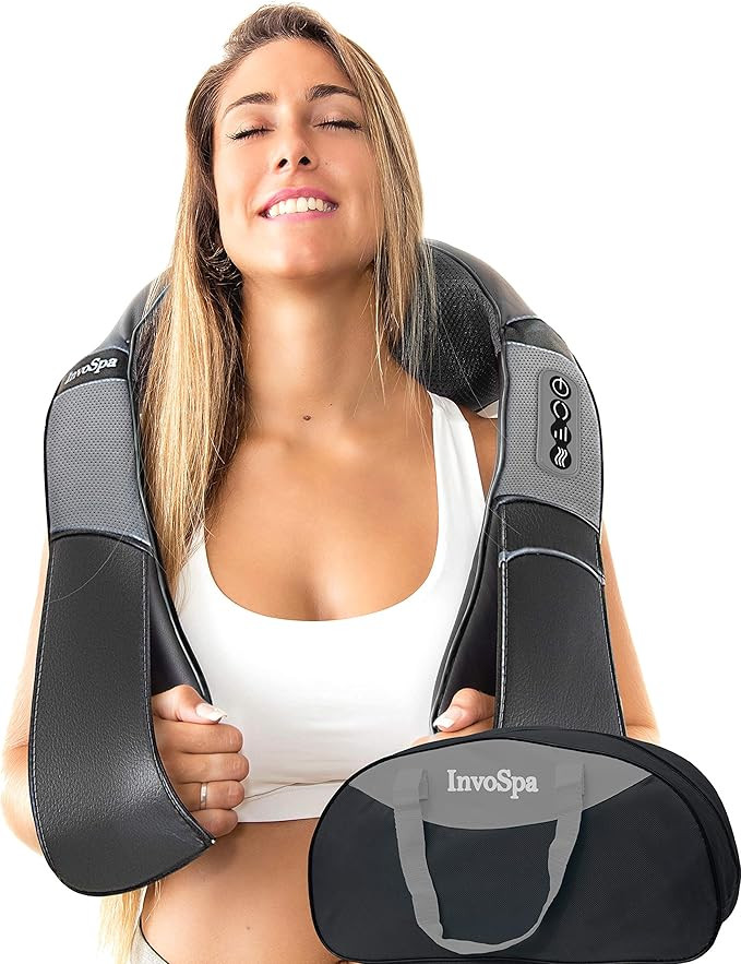 Shiatsu Back Shoulder and Neck Massager with Heat - Deep Tissue Kneading Pillow Massage - Back Ma... | Amazon (US)