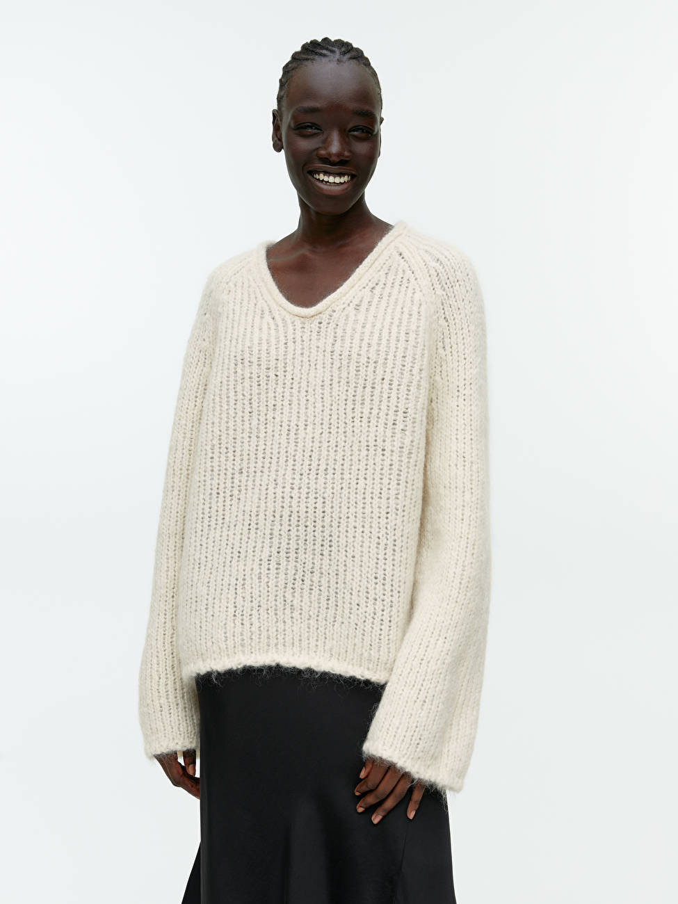 Loose-Knit Wool-Mohair Jumper | ARKET (US&UK)