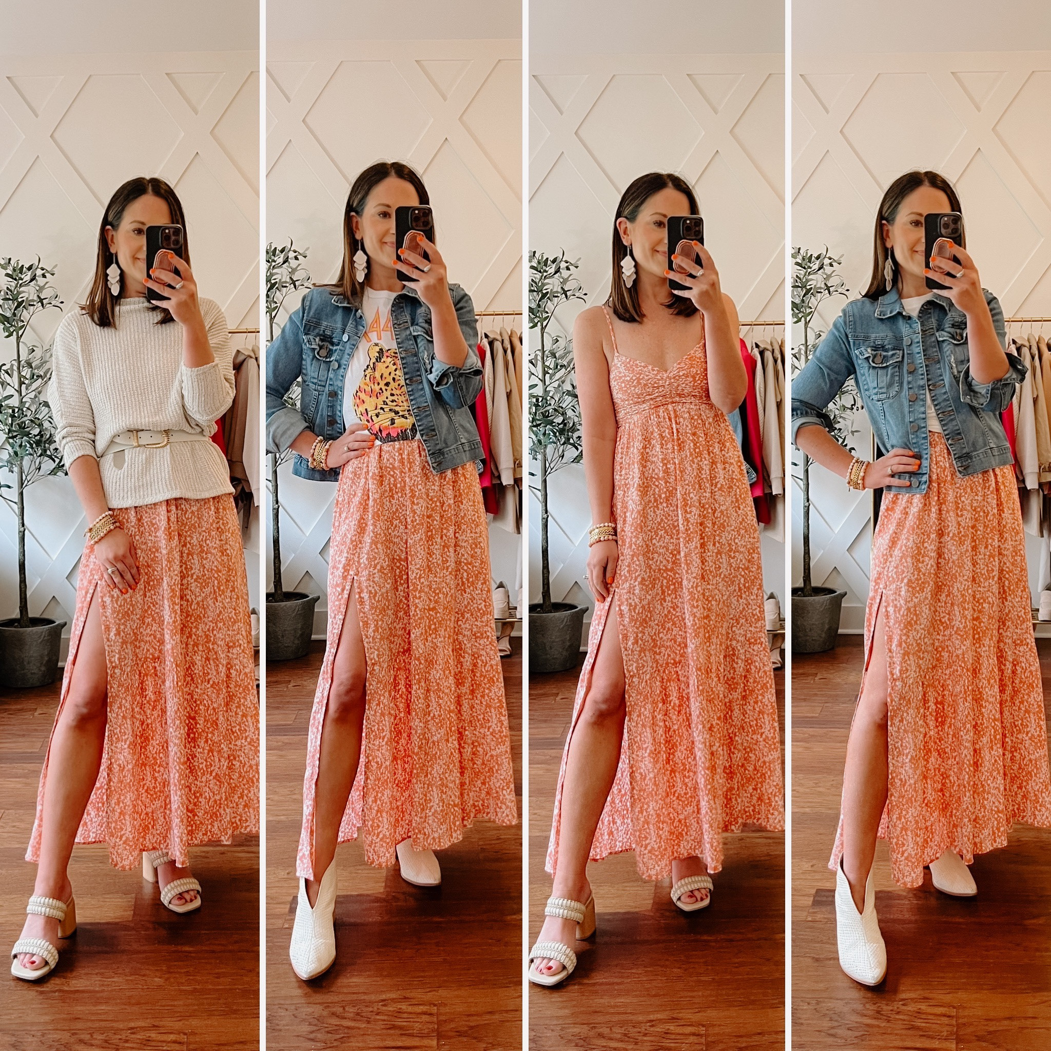 One dress styled 4 ways - spring dress looks - summer dresses  - on sale now 

#LTKunder100 #LTKFind #LTKsalealert