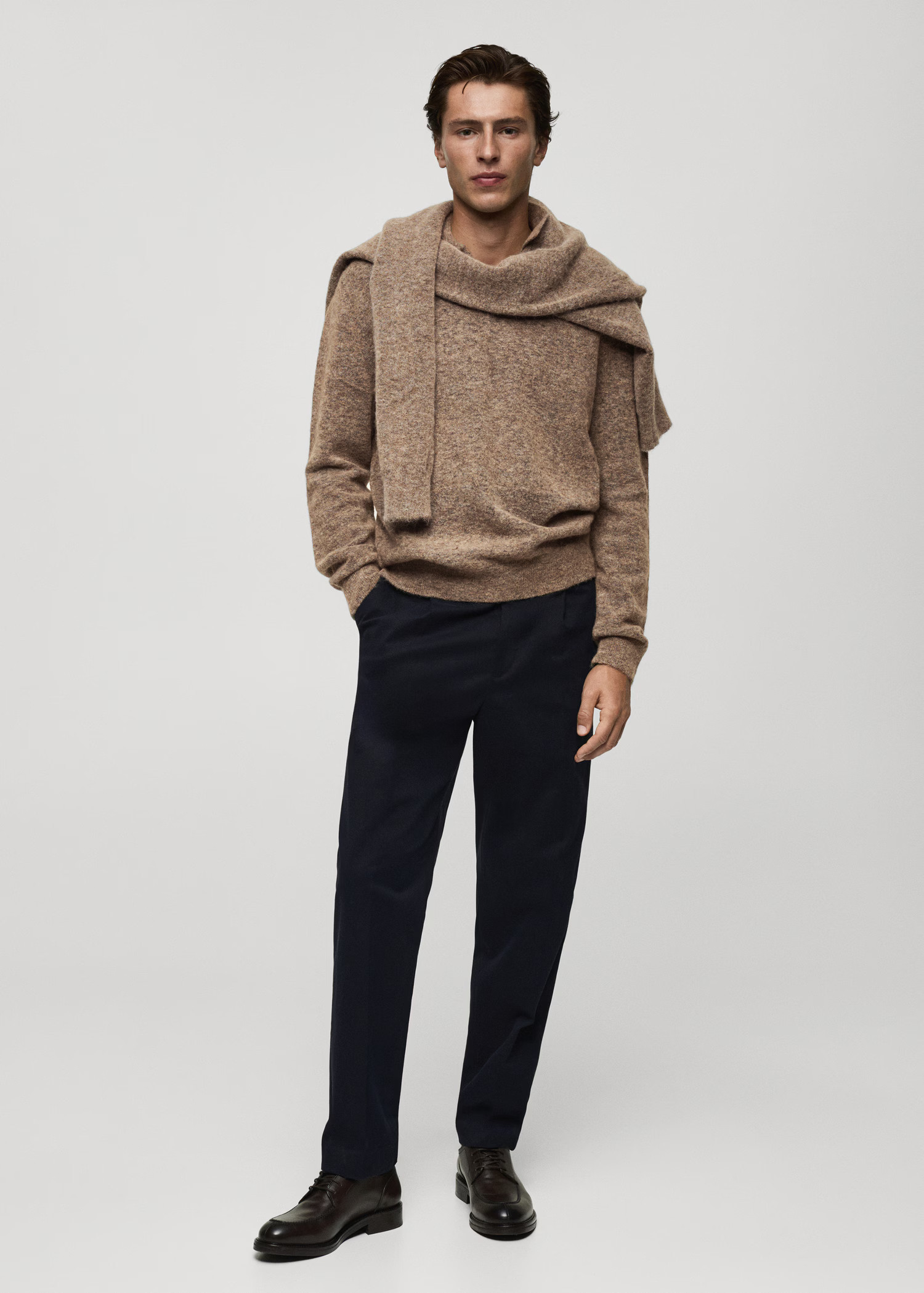 Alpaca and wool blend polo sweater | Mango (US/MX/AU)