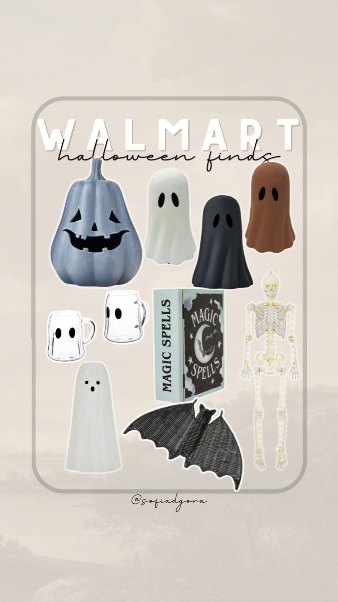 Walmart is winning Halloween again this year 🎃✨ These spooky finds are selling fast — from the viral ghost mugs 👻 and chic neutral pumpkins to the black wicker bat 🦇 and skeleton décor 🦴. Perfect for styling your entryway, coffee bar, or bookshelf for spooky season vibes. Tap to shop these affordable, cozy Halloween must-haves! #WalmartHalloween #WalmartFinds #FallDecor #LTKHome #LTKSeasonal #HalloweenHomeDecor #BudgetFriendlyDecor #SpookySeason 

#LTKSeasonal #LTKHome
