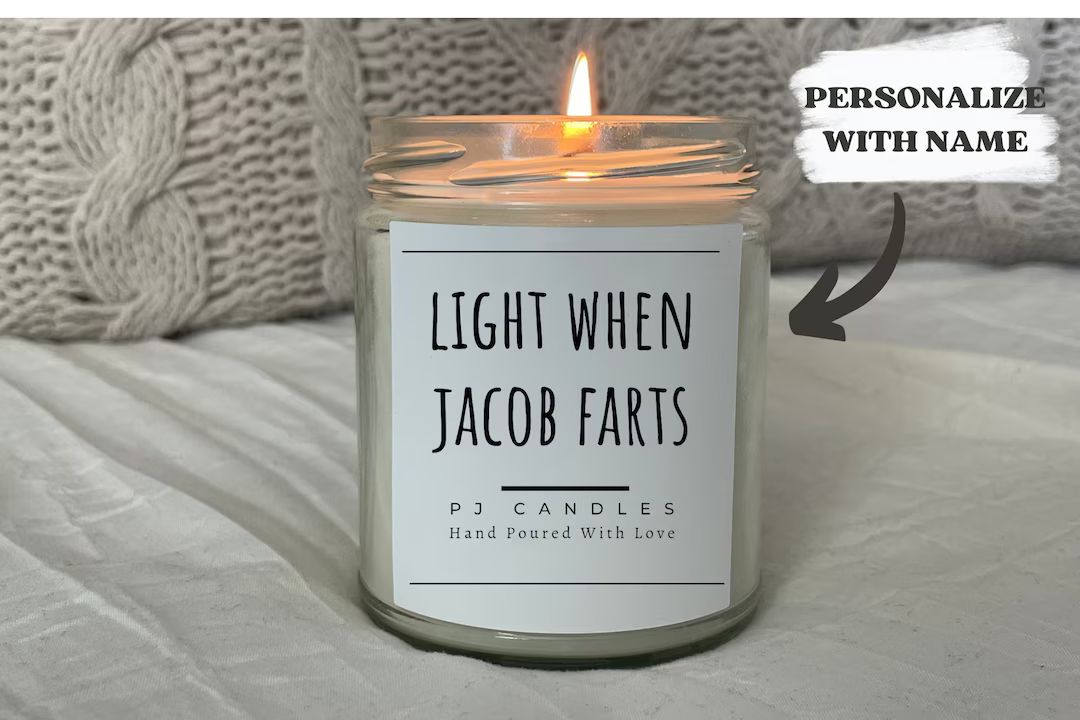Custom Fart Candle Light When name Farts Funny Candle Gift - Etsy | Etsy (US)