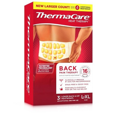 ThermaCare Lower Back/Hip Heatwrap - 3ct | Target