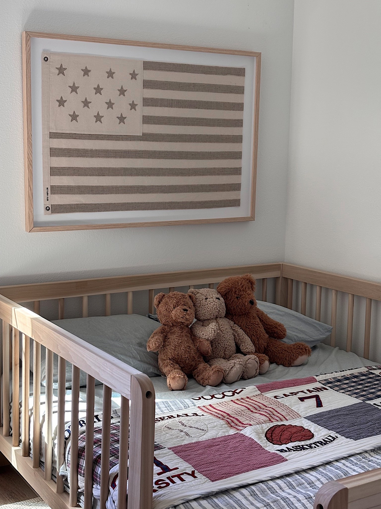 Toddler room 🤎

A cozy, timeless space filled with sweet details and classic pieces that make the room feel both beautiful and fun. The perfect little space to grow, play, and make memories.

Art — Settler’s Club
Bed Frame — Simply Sori 
Quilt — Vintage Pottery Barn 

toddler room, toddler room decor, boys room, toddler bedroom, kids room decor, neutral kids room, timeless kids decor, classic kids room, toddler decor, playroom inspiration

#LTKHome #LTKBaby #LTKKids