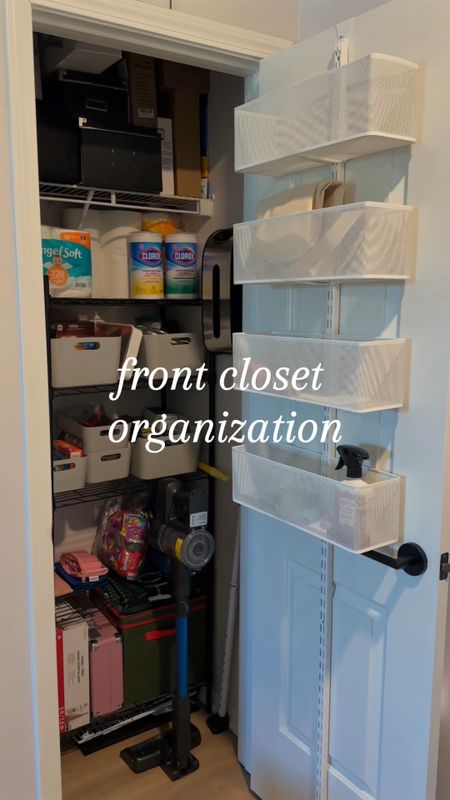 front closet organization time

home organizing, reset, clean with me, the container store, over the door rack, wire rack amazon

#LTKMostLoved #LTKhome