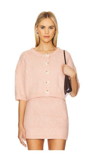 SNDYS Haze Cardigan in Pink. - size XXS | Revolve Clothing (Global)