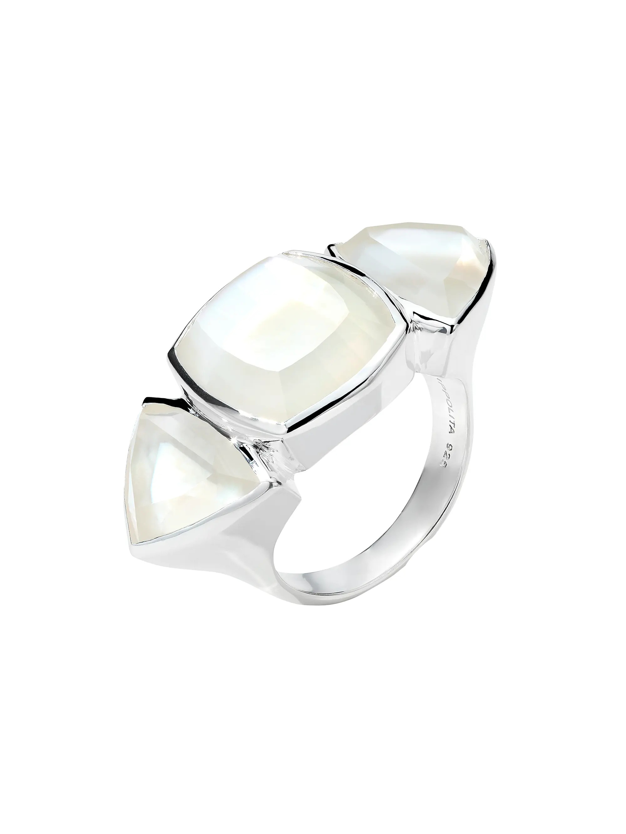 Ippolita Rock Candy Large Mixed-Cut Cushion &amp; Trillion Sterling Silver &amp; Doublet Ring | S... | Saks Fifth Avenue
