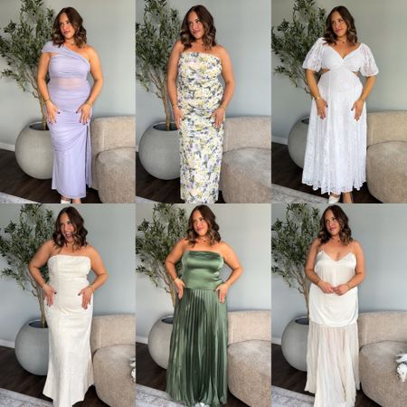 Wearing an XL in all of these dresses! On sale now!!!

#LTKPlusSize #LTKWedding #LTKMidsize