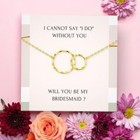 Bridesmaid Proposal Gift Box With Sterling Silver Necklace - Bridal Party Jewelry, Wedding From Bride, Accessories | Etsy (US)