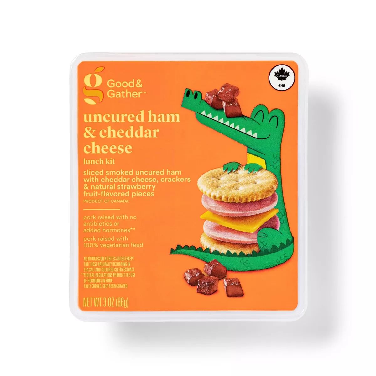 Uncured Ham & Cheddar Cheese Lunch Kit - 3oz - Good & Gather™ | Target