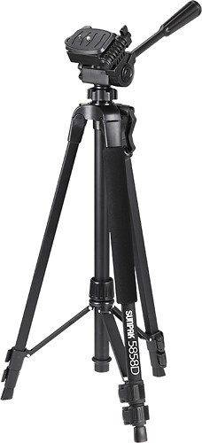 Sunpak - PlatinumPlus 5858D 58"" Tripod - Black | Best Buy U.S.
