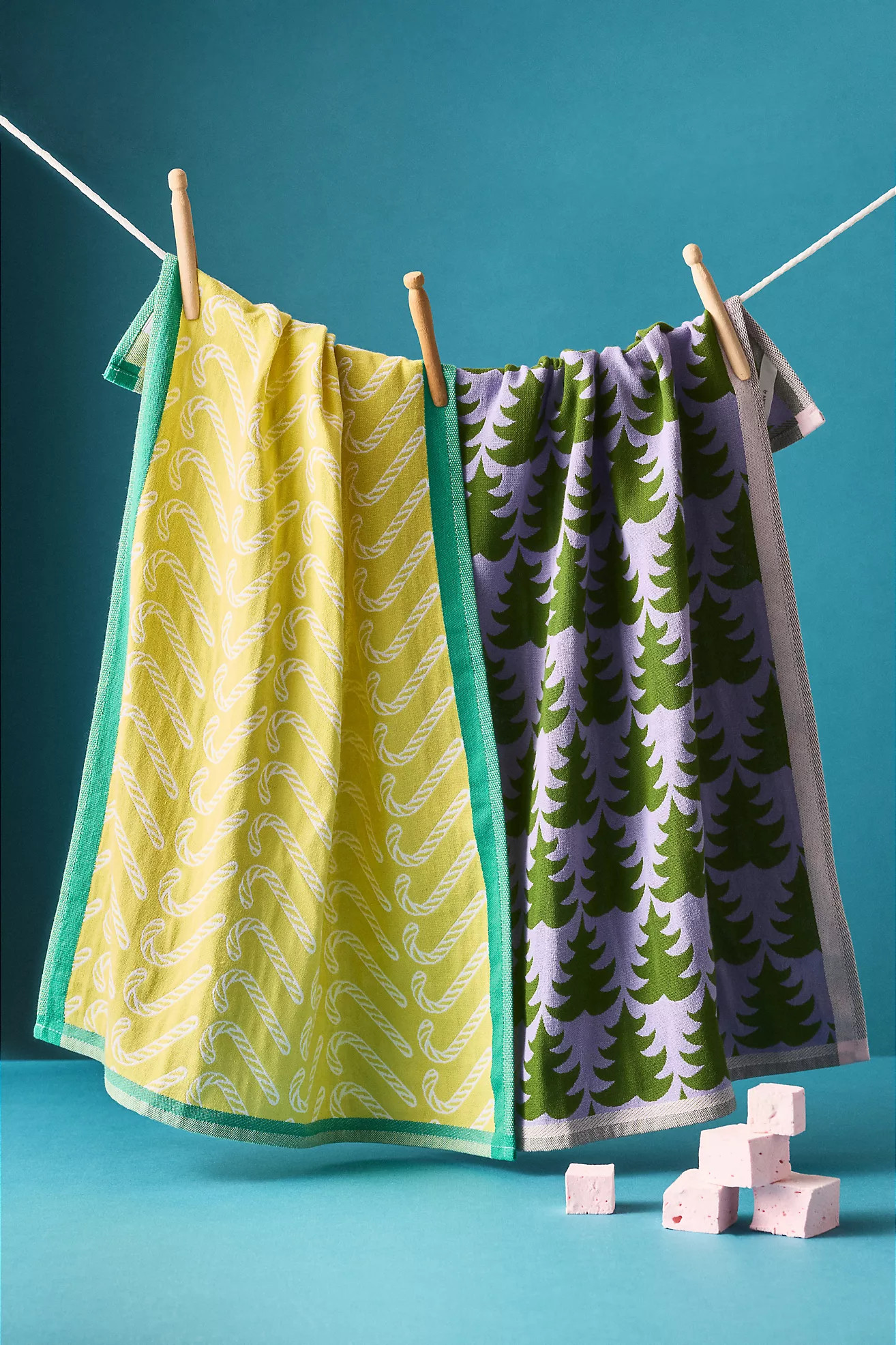 Kringle Jacquard Dish Towels, Set of 2 | Anthropologie (US)