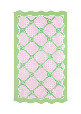 Lilly Pulitzer Butterfly Trellis Scalloped Beach Towel | Belk