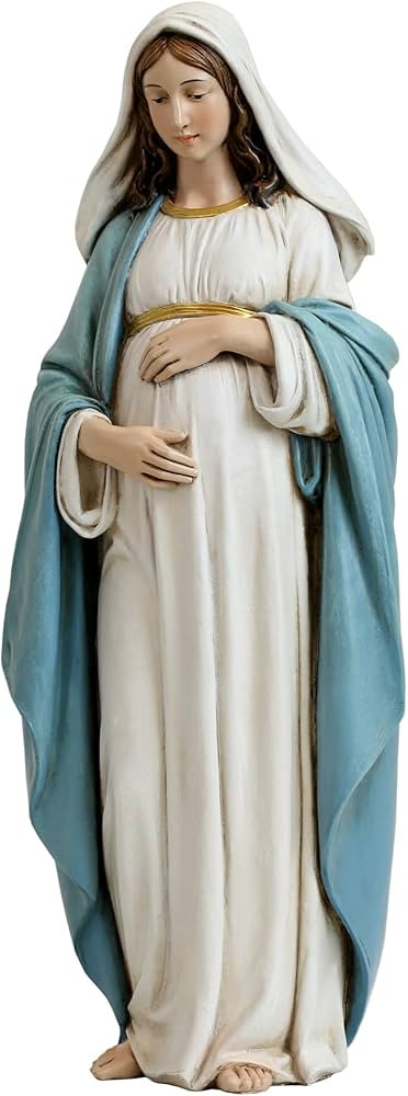 Estatua de embarazada de Virgen María, 9.5 pulgadas Virgen De La Dulce Espera Estatua Católica ... | Amazon (US)