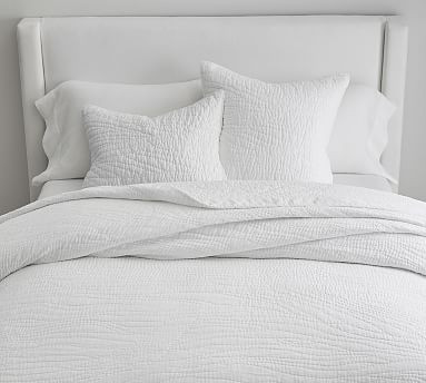 Belgian Flax Linen Handcrafted Quilt | Pottery Barn (US)
